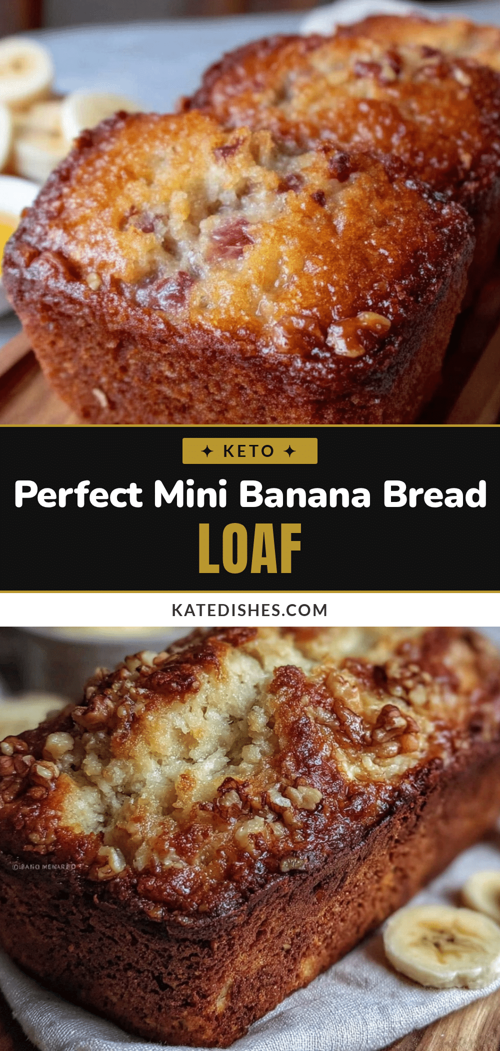 small-batch banana bread loaf for one recipe
