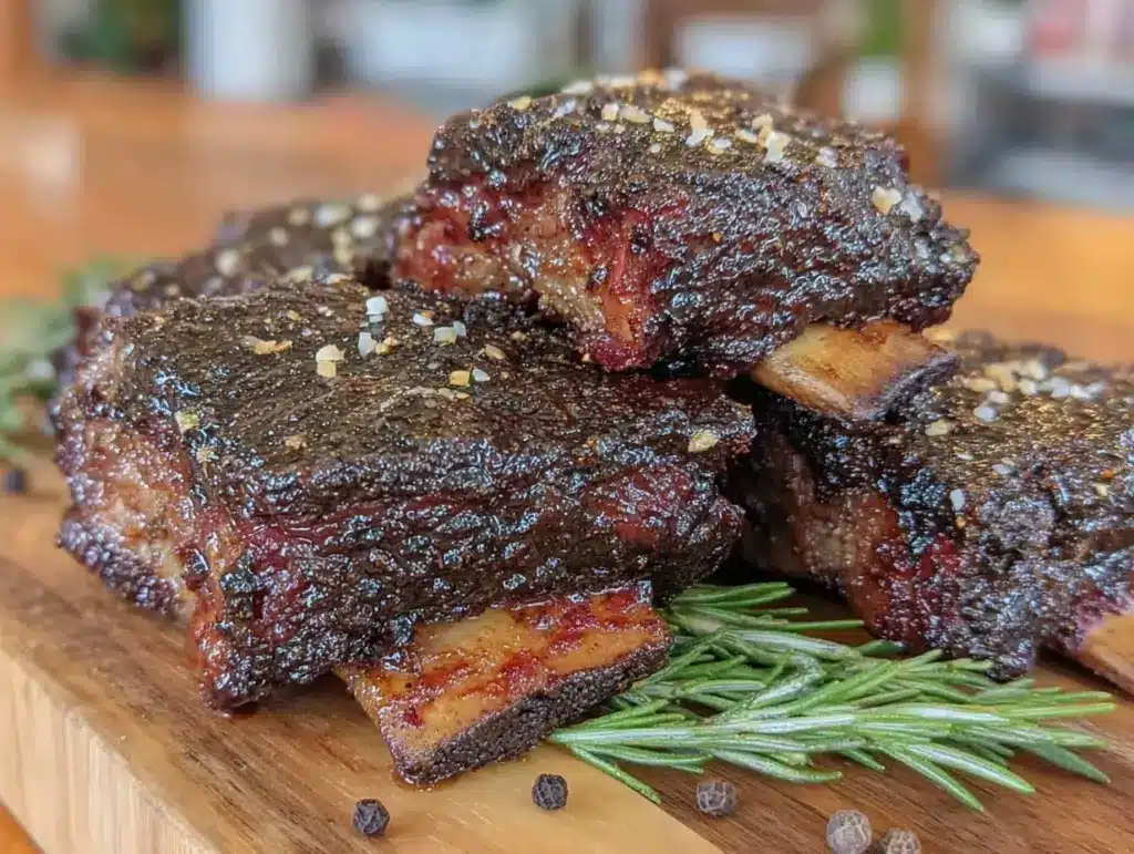 smoked beef short ribs - featured image