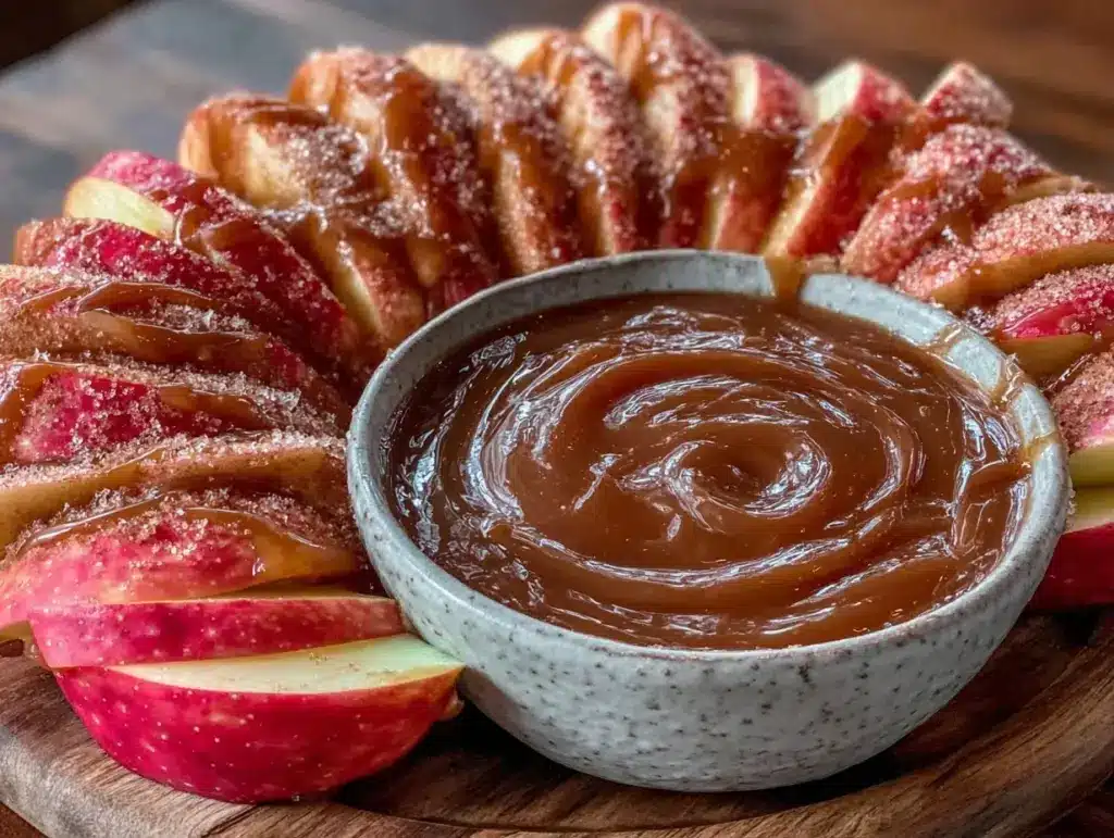 spiced apple cider caramel sauce - featured image