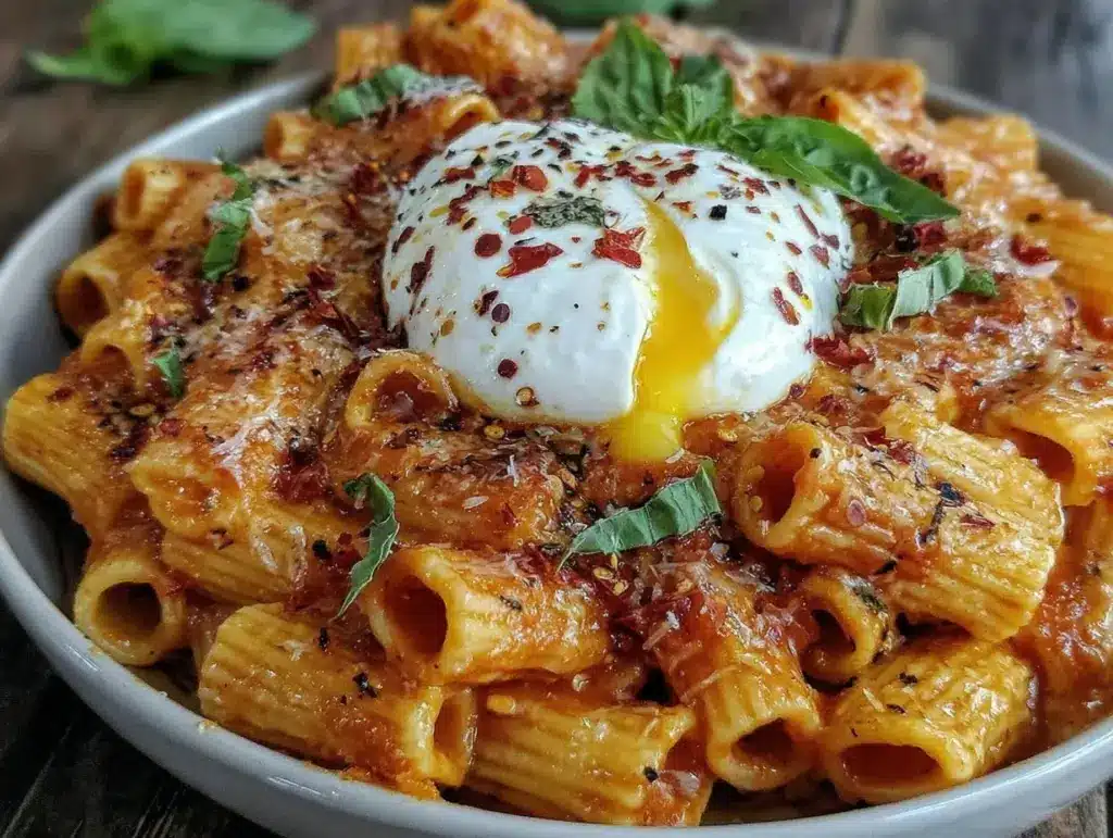 spicy vodka rigatoni - featured image