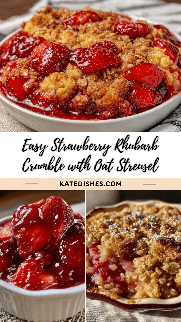 strawberry rhubarb crumble recipe