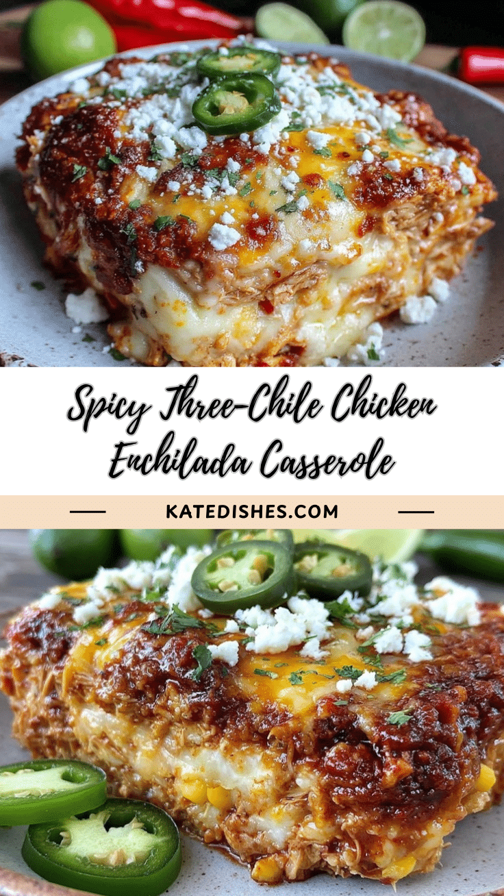 three chile chicken enchilada casserole recipe