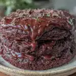 triple layer chocolate fudge cake - featured image