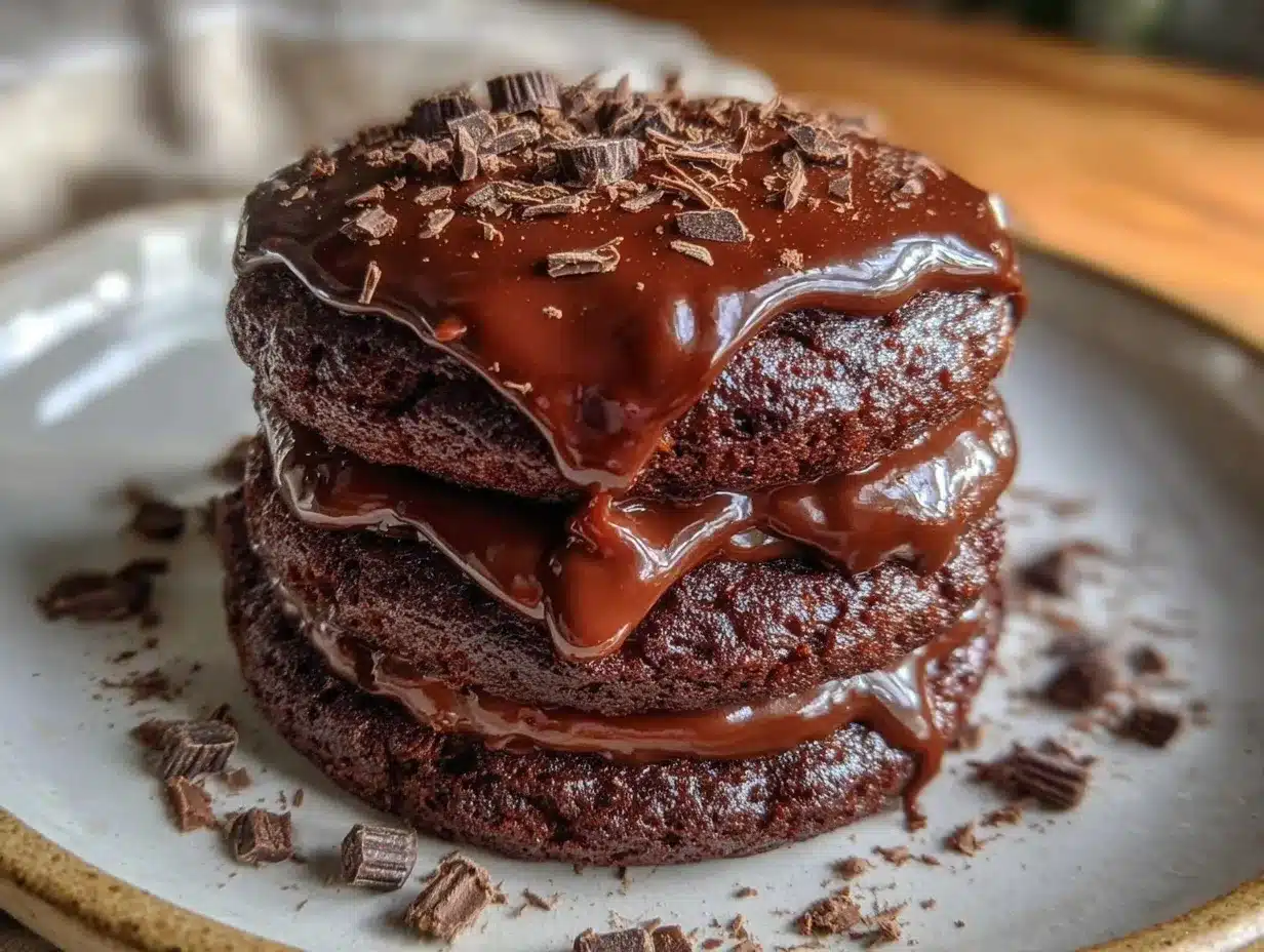 triple layer chocolate fudge cake preparation steps
