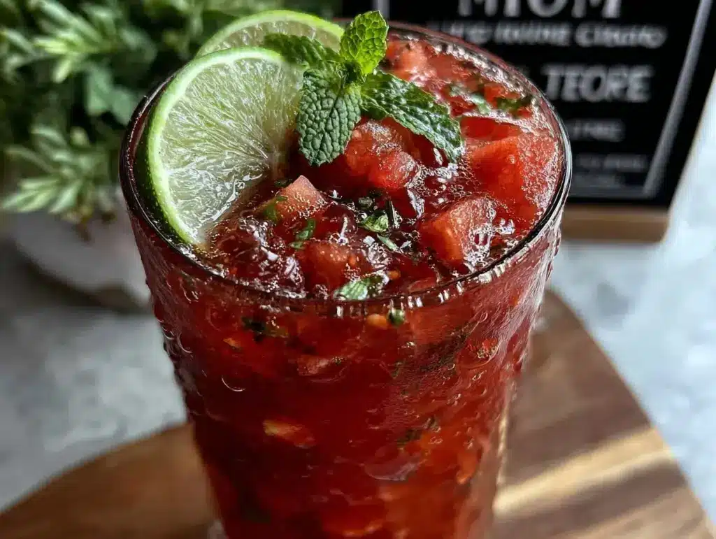 watermelon agua fresca with lime - featured image