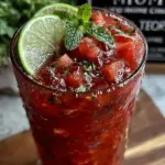 watermelon agua fresca with lime - featured image
