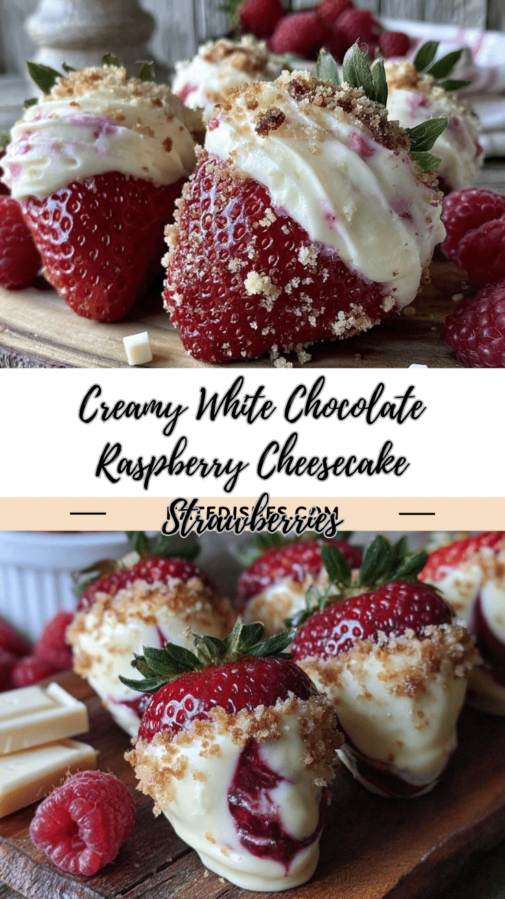 white chocolate raspberry cheesecake stuffed strawberries recipe